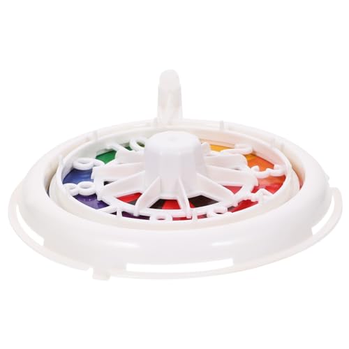Milisten Spiel Plattenspieler Rotierendes Rad des Pokerspiels Spinnrad Schicksalsrad Rad Erwachsene Klein Spielrad -Requisite Gewinnspielrad Teile des Pokerspiels Weiß Plastik von Milisten