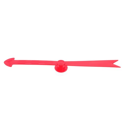 Milisten Spielpfeil Spinnenspielzeug Partyunterrichtsinstrumente großer Spinnpfeil für Spiel DIY -Spielzeugprojekte Spinning für das Spiel Lehrmittel Plastik rot von Milisten