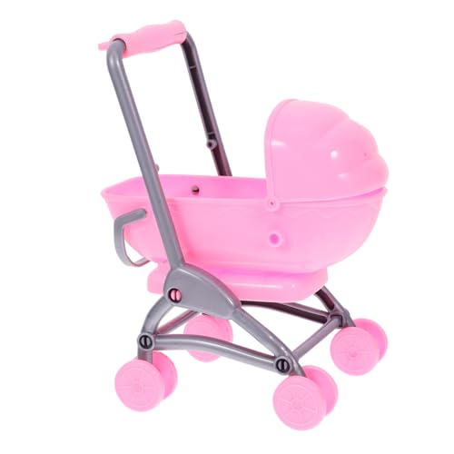Milisten Spielzeugwagen für kinderzimmer Puppenwagen für 8-Jährige -Kinderwagen simulierter Puppenwagen Puppenwagen Abs Rosy von Milisten