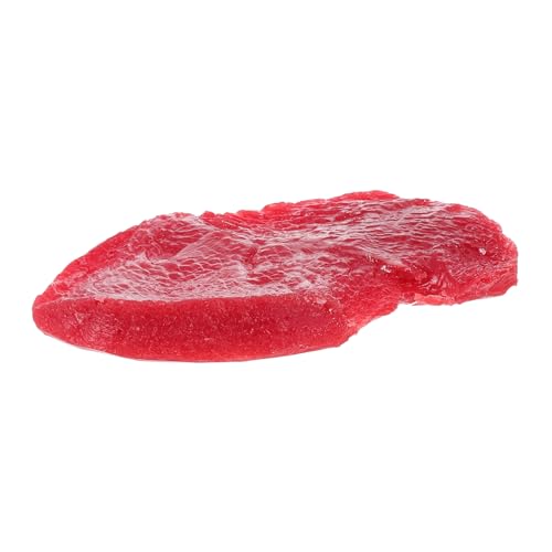 Milisten Steakmodell Steak-Foto-Requisite Echt Aussehendes Rindfleisch Fake-Prop-Steak Lebensechtes Steakdekor Künstliches Rindfleischmodell Gefälschtes Steak-Modell Vorgibt Essen Styropor von Milisten