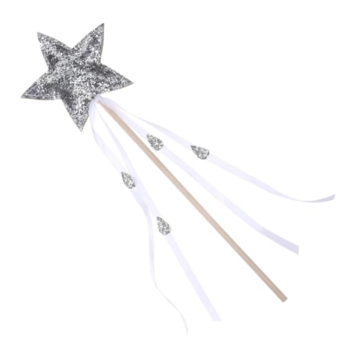 Milisten Sternenfeenstab mit Ripsband Magischer für Kostümpartys Halloween Hochzeiten und Bühnenaufführungen Glitzernde Leuchtende Feenstab Dekoration Milisten Sternenfeenstab mit Ripsband Magischer für Kostümpartys Halloween Hochzeiten und Bühnenaufführungen Glitzernde Leuchtende Feenstab Dekoration von Milisten