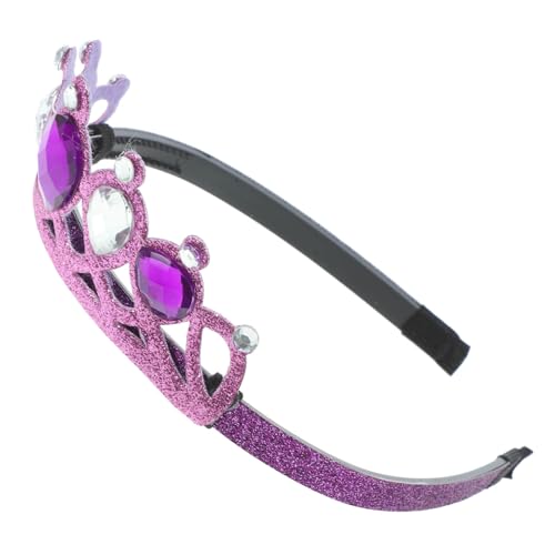 Milisten Stirnband Krone Für Kronen Prinzessin Krone Haarreif Kostüm Krone Kommunion Tiara Glitzer Krone Cosplay Mini Mädchen Strass Kleine Krone Kopfschmuck Kunststoff von Milisten