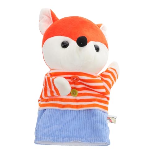 Milisten Stofftier Handpuppe Stofftier Fuchs Puppen Fuchs Puppen Stofffuchs Rollenspiel Fuchs Puppen Puppe Plüsch Handpuppen Plüsch Fuchs Orange Stoff von Milisten