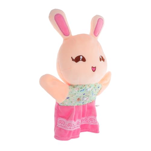 Milisten Stofftier-handpuppe Kuscheltiere Für Mädchen Handpuppe Plüsch Puppenspiel Kuschelndes Kaninchen Plüsch Handpuppe Realistische Dschungeltiere Handpuppen Tierisches Plüschtier von Milisten