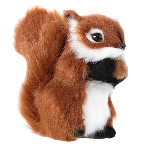 Milisten Stofftiermodell realistische Kuscheltiere kleines ausgestopftes Eichhörnchen Simulation Eichhörnchen Mini-Waldtiere Tierauto-Ornament Plüsch-Eichhörnchen-Statue Plastik Milisten Stofftiermodell realistische Kuscheltiere kleines ausgestopftes Eichhörnchen Simulation Eichhörnchen Mini-Waldtiere Tierauto-Ornament Plüsch-Eichhörnchen-Statue Plastik von Milisten