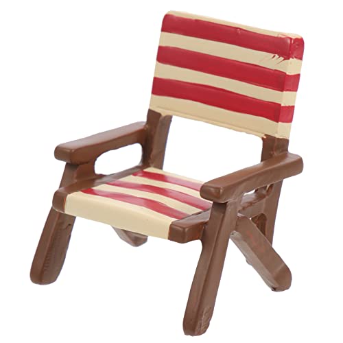 Milisten Strandstuhl Figur Dekoratives Mini House Accessoire Winziger Strandstuhl für DIY Mikrolandschaften und Puppenhaus Langlebig und Sicher Milisten Strandstuhl Figur Dekoratives Mini House Accessoire Winziger Strandstuhl für DIY Mikrolandschaften und Puppenhaus Langlebig und Sicher von Milisten
