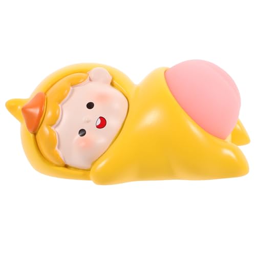 Milisten Stressabbau Squeezing Toy Elastisch Gelbes Cartoon Design Angenehme Haptik Einfach zu Reinigen für Büro und Zuhause zur Entspannung und Nervositätsreduktion von Milisten