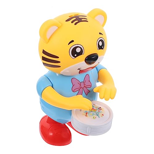 Milisten Tanzendes Tiger Spielzeug für Kinder Elektrisches Musikspielzeug mit Flexibler Gelenkstruktur für Babys und Kleinkinder Interaktives Spielzeug Fördert Kreativität und Fantasie von Milisten