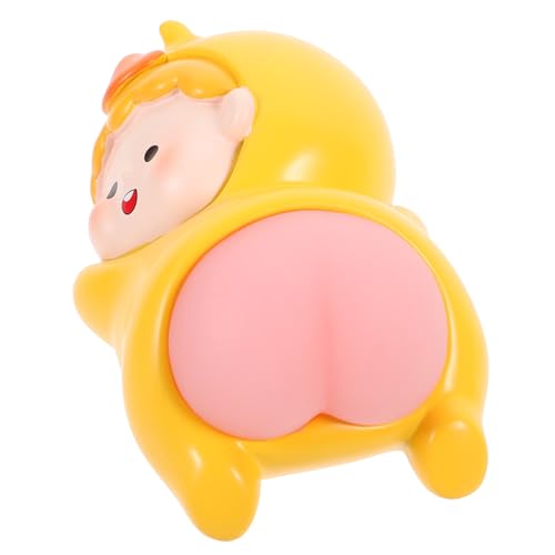 Milisten Supple Büro Figur Quetschbar Weiches Anti Stress Toy Pranks für Erwachsene Lustiges Desktop Dekomaterial Gelb Milisten Supple Büro Figur Quetschbar Weiches Anti Stress Toy Pranks für Erwachsene Lustiges Desktop Dekomaterial Gelb von Milisten