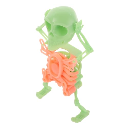 Milisten Tanzendes Skelett Mann Halloween Geist Solar Tanzendes Halloween Basteln Leuchtendes Tanzendes Tanzende Skelette Armaturenbrett Wackelköpfe Solar Tanzende Figuren Kunststoff Grün von Milisten