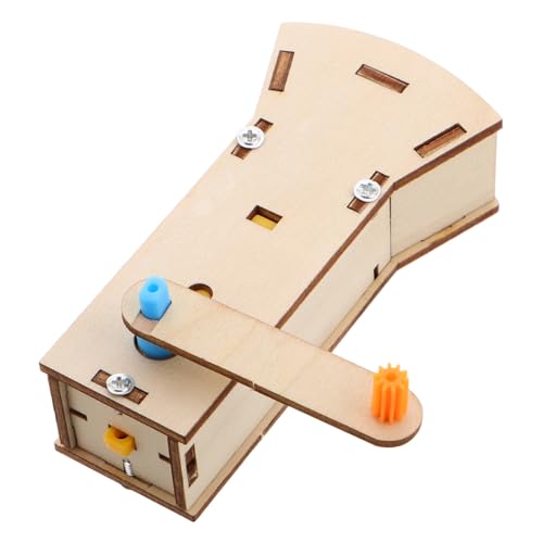 Milisten Taschenlampe Kleines Tragbares Licht Handgekurbelte Campingleuchte Campinglicht Hölzern Beige von Milisten