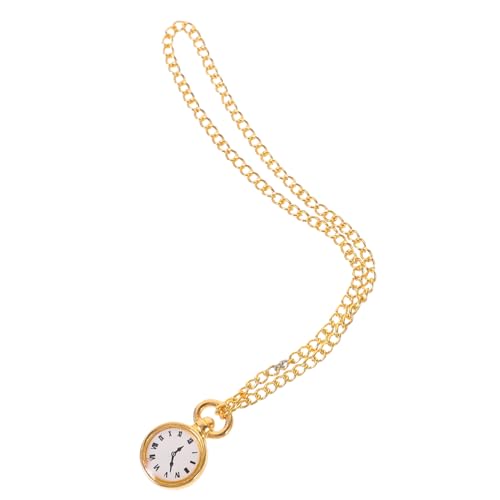 Milisten Vintage Miniatur Taschenuhr Für Nostalgische Deko Für Miniaturhäuser Goldene Farbgebung Für Kreative Spielwelten Und Detailreiche Szenen von Milisten