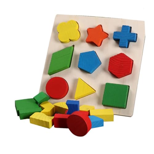Milisten Teiliges Geometrisches Holzspielzeug Edukatives Steckspiel für Fördert Form und Farberkennung Unterstützt Feinmotorik und Kreativität Handliche für Kleine Hände Milisten Teiliges Geometrisches Holzspielzeug Edukatives Steckspiel für Fördert Form und Farberkennung Unterstützt Feinmotorik und Kreativität Handliche für Kleine Hände von Milisten