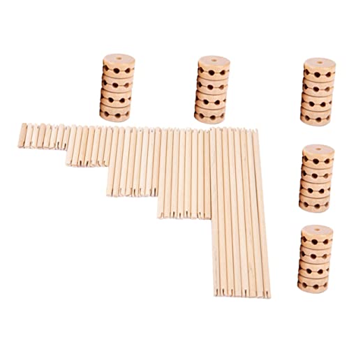 Milisten Teiliges Holz Bauspielzeug für Pädagogisches Montessori aus Natürlichem Holz Fördert Gehirnentwicklung Motorische Fähigkeiten und Koordination und Robust Milisten Teiliges Holz Bauspielzeug für Pädagogisches Montessori aus Natürlichem Holz Fördert Gehirnentwicklung Motorische Fähigkeiten und Koordination und Robust von Milisten