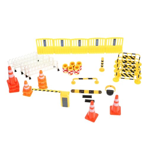 Milisten Teiliges Verkehrsschilder Spielset Lernspielzeug Miniatur Straßensperren Simulation Verkehrszeichen Modell für Interaktives Eltern Junge Mädchen Spiel und Verkehrserziehung von Milisten