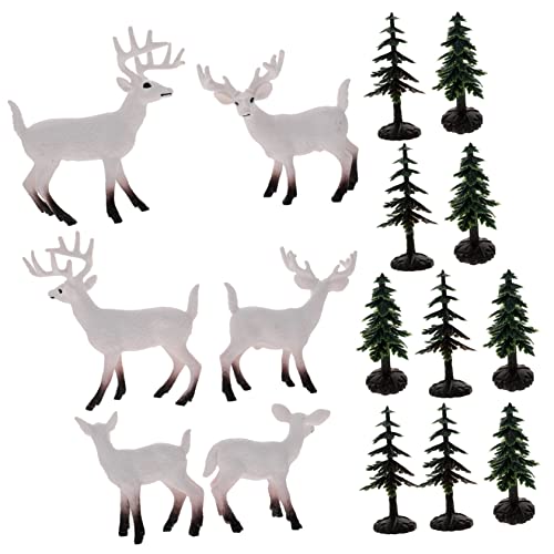 Milisten Teiliges Weihnachtsdeko mit Realistischen Wildtier Figuren Detailgetreuer Weißwedelhirsch Modelle als Pädagogisches Tier und Dekoration für Kinderzimmer und Milisten Teiliges Weihnachtsdeko mit Realistischen Wildtier Figuren Detailgetreuer Weißwedelhirsch Modelle als Pädagogisches Tier und Dekoration für Kinderzimmer und von Milisten