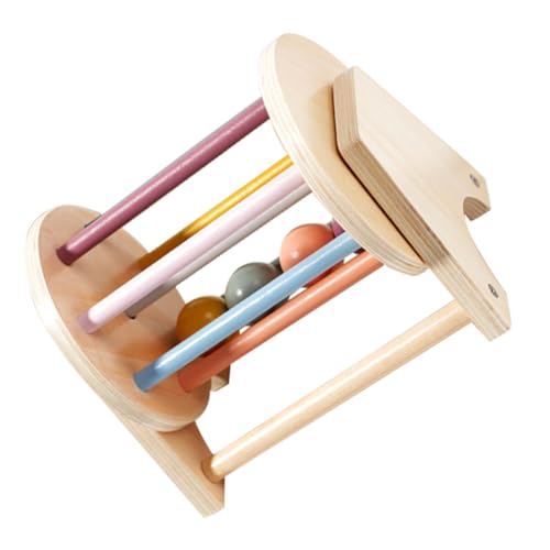 Milisten Textile Drum Toy Montessori Lernspielzeug aus Holz für Fördert Motorik und Kreativität Geeignet für Krabbelkinder mit Bunten Kugeln und Robust und Praktisch Milisten Textile Drum Toy Montessori Lernspielzeug aus Holz für Fördert Motorik und Kreativität Geeignet für Krabbelkinder mit Bunten Kugeln und Robust und Praktisch von Milisten