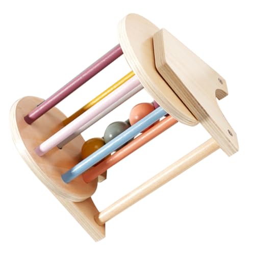 Milisten Textiles Trommelspielzeug aus Holz Montessori Lernspielzeug für Musik und Sinneserfahrungen Eltern Aktivitäten von Milisten