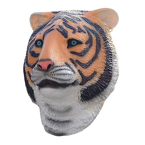 Milisten Tier Kopfbedeckung Tiger Maske aus Lebendige Kostüm Maske für Fasching und Halloween Atmungsaktiv und Komfortabel für Maskenball und Partys Milisten Tier Kopfbedeckung Tiger Maske aus Lebendige Kostüm Maske für Fasching und Halloween Atmungsaktiv und Komfortabel für Maskenball und Partys von Milisten