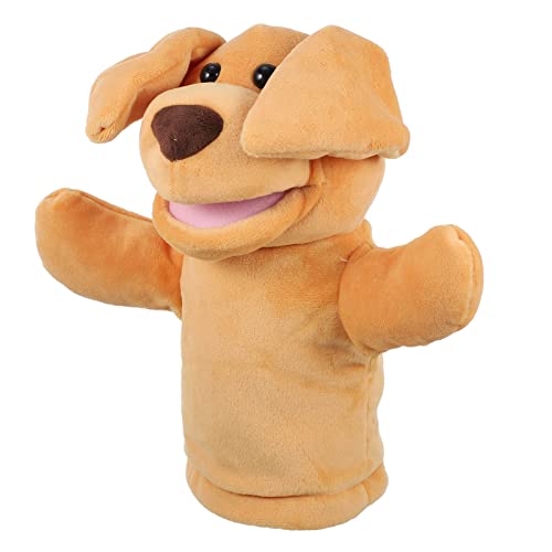 Milisten Tierhandpuppe Hund Plüschspielzeug für Interaktives Rollenspiel Fördert Kommunikation und Fantasie für Geschichtenerzählen und Puppentheater für Erwachsene von Milisten