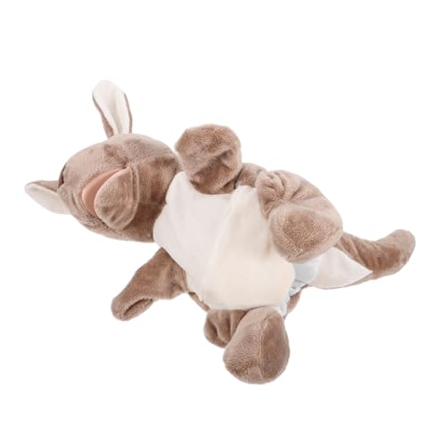 Milisten Tierhandpuppe Plüschhandpuppen Kinderhandpuppe Tierhandpuppe Tierhandpuppe Interaktives Interaktive Handpuppe Tierpuppe Grau Pp Baumwolle von Milisten