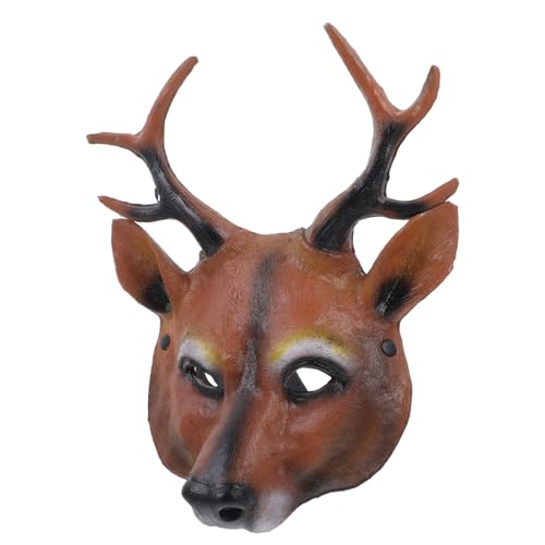 Milisten Tiermaske für Halloween Lustige Rehmaske aus PU für Kostümparty Cosplay und Weihnachtsfeiern Realistische und Bequeme Tiermaske für Viele Anlässe Milisten Tiermaske für Halloween Lustige Rehmaske aus PU für Kostümparty Cosplay und Weihnachtsfeiern Realistische und Bequeme Tiermaske für Viele Anlässe von Milisten