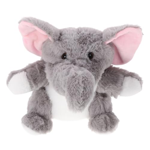 Milisten Tierpuppenspielzeug Puppen für Gefülltes Plüschspielzeug Handpuppe Handspielzeug zum Geschichtenerzählen Tiere Handpuppe Plüschpuppen Plüsch Elefant Handpuppe von Milisten