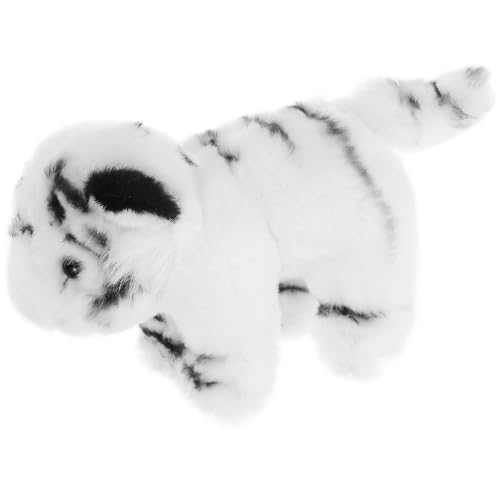 Milisten Tiger Plüschtier süßer Tigerplüsch Plüschtiere Kuscheltiere für Jungen ausgestopfter Tiger Plüsch Stofftier Plüschspielzeug für Mädchen PP Baumwolle Weiß Milisten Tiger Plüschtier süßer Tigerplüsch Plüschtiere Kuscheltiere für Jungen ausgestopfter Tiger Plüsch Stofftier Plüschspielzeug für Mädchen PP Baumwolle Weiß von Milisten