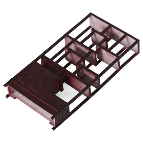 Milisten Tischdekoration Realistisches Mini Möbelset für Puppenhaus Sandfarbiges Display für DIY Projekte und Miniaturspeicher von Milisten