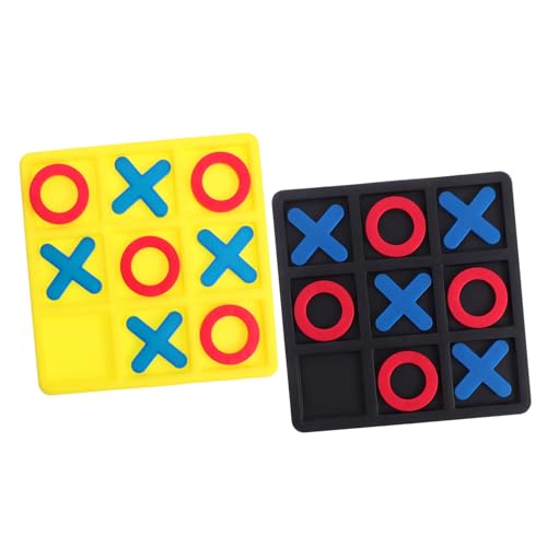Milisten Toe Spielset für Teiliges Strategisches Brettspiel aus Umweltfreundlichem für Partys und Familienunterhaltung Sicher mit Glatten Kanten von Milisten