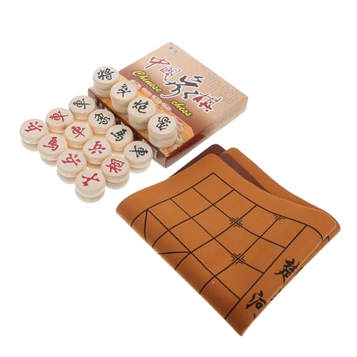 Milisten Tragbares Holz Schachspiel mit Faltbarem und Schachfiguren Reise Schachspiel für Strategiefans Internationalem Design und Einfachem Transport Milisten Tragbares Holz Schachspiel mit Faltbarem und Schachfiguren Reise Schachspiel für Strategiefans Internationalem Design und Einfachem Transport von Milisten