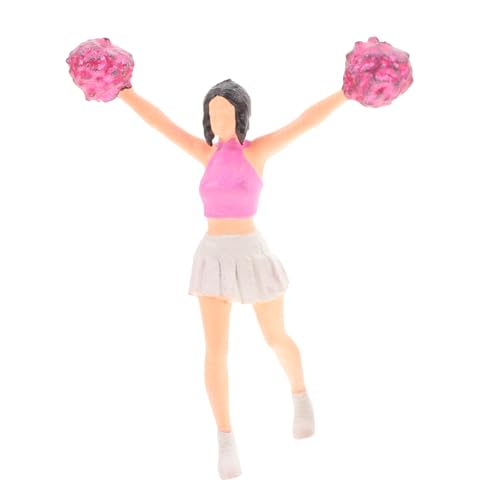 Milisten Doll Model Cheerleader Figur Für Miniatur Tischmitte Und Trainingsmodell Anpassbare Puppe Für DIY-szenen Für Sammler Und Dioramen von Milisten