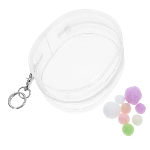 Milisten Transparente Aufbewahrungstasche für Puppen und Mini Figuren PVC Display Tasche mit Schlüsselanhänger und Tragbar und Schützend für Unterwegs Hause von Milisten