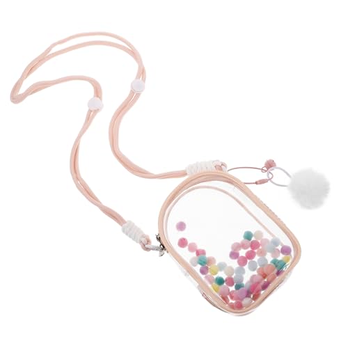 Milisten Transparente Figuren Displaytasche mit Schultergurt Hochtransparente Puppen Aufbewahrungstasche Eleganter Organizer für Mini Puppen für Unterwegs Rosa mit Glöckchen und Milisten Transparente Figuren Displaytasche mit Schultergurt Hochtransparente Puppen Aufbewahrungstasche Eleganter Organizer für Mini Puppen für Unterwegs Rosa mit Glöckchen und von Milisten