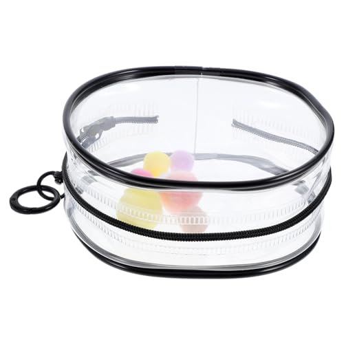 Milisten Transparente PVC Aufbewahrungstasche für Puppen und Mini Figuren Tragbarer Organizer mit Reißverschluss Schlüsselanhänger Wasserabweisend Kompakt für Unterwegs von Milisten