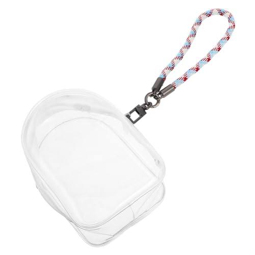 Milisten Transparente Puppen-Aufbewahrungstasche mit Reißverschluss Multifunktionaler PVC Organizer für Schlüssel Handy Tragbare Sammeltasche mit Farbigem Gewebeband für Sammler Milisten Transparente Puppen-Aufbewahrungstasche mit Reißverschluss Multifunktionaler PVC Organizer für Schlüssel Handy Tragbare Sammeltasche mit Farbigem Gewebeband für Sammler von Milisten