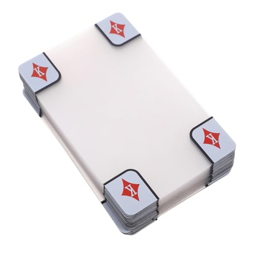 Milisten Transparente Spielkarten aus Kunststoff Matte Oberfläche Manipulationssichere Pokerkarten für Familien Strandpartys und Outdoor-Spiele Milisten Transparente Spielkarten aus Kunststoff Matte Oberfläche Manipulationssichere Pokerkarten für Familien Strandpartys und Outdoor-Spiele von Milisten