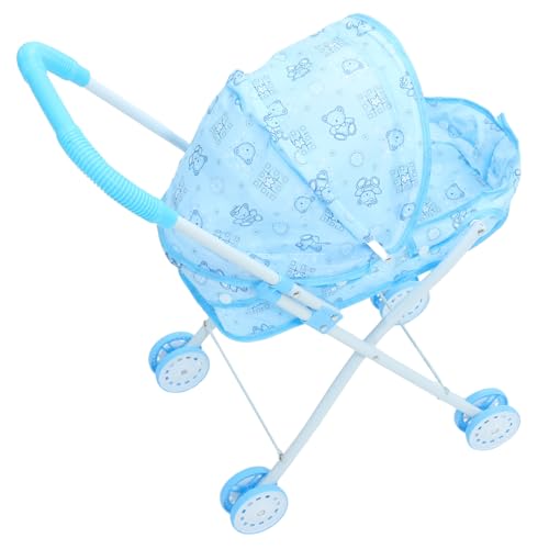 Milisten Trolley- Kinderwagen für Puppen Puppenhaus-Kinderwagen Spiel Kinderwagen Kleiner Puppenwagen Puppenwagenschmuck beweglicher Kinderwagen Oxford-Stoff Himmelblau Milisten Trolley- Kinderwagen für Puppen Puppenhaus-Kinderwagen Spiel Kinderwagen Kleiner Puppenwagen Puppenwagenschmuck beweglicher Kinderwagen Oxford-Stoff Himmelblau von Milisten