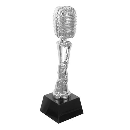 Milisten Trophäen-Requisite in Mikrofonform Aus Kunstharz Für Gesangsveranstaltungen, Musikwettbewerbe, Auszeichnungen Und Gemeinschaftsfeiern von Milisten