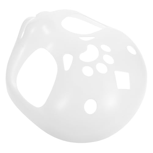 Milisten Unbemalte Weiße Fursuit Kopfmaske DIY Blank Tierkostüm Maske Furry Cosplay Zubehör für Halloween Karneval Maskerade Party von Milisten