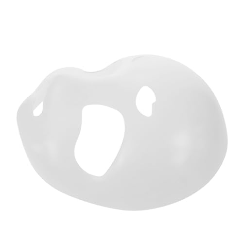 Milisten Unbemalte Weiße Fursuit Tiermaske Leichter Kunststoff-maskenrohling für DIY Cosplay Bequem Tragbares Kostümzubehör für Halloween Maskenball und Karneval von Milisten