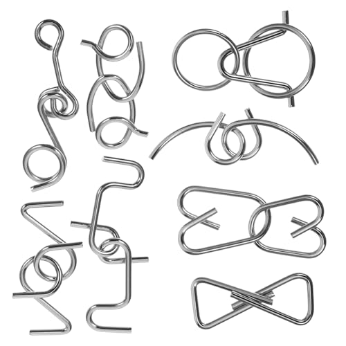 Milisten Unlocking Toy Metall Puzzle Interaktives Gehirntraining Langlebiges Eisenmaterial Verschiedene Schwierigkeitsgrade Pädagogisches Denkspiel für Erwachsene Milisten Unlocking Toy Metall Puzzle Interaktives Gehirntraining Langlebiges Eisenmaterial Verschiedene Schwierigkeitsgrade Pädagogisches Denkspiel für Erwachsene von Milisten