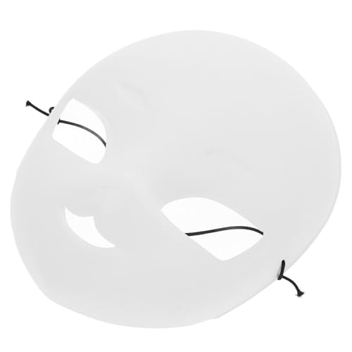 Milisten Unvollendete Cosplay Maske aus PVC Weiße Vollgesichtsmaske für DIY Halloween und Festivals für Kreative Designs und Handbemalung von Milisten