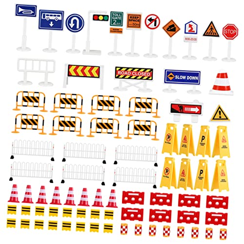 Milisten Verkehrszeichen Set für Teiliges Straßenmodell mit Realistischen Verkehrszeichen und Lernspielzeug für Verkehrssicherheit und Kreatives für Sandbox Milisten Verkehrszeichen Set für Teiliges Straßenmodell mit Realistischen Verkehrszeichen und Lernspielzeug für Verkehrssicherheit und Kreatives für Sandbox von Milisten