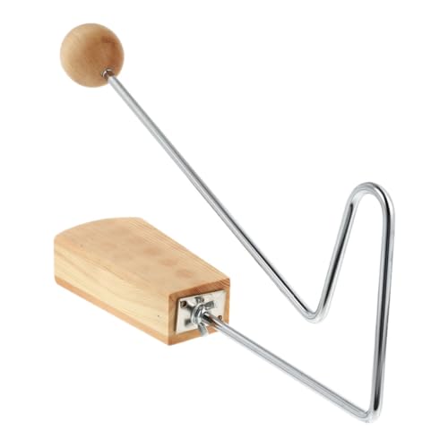 Milisten Vibraslap Holzschlaginstrument für Ergonomisches Design Langlebiges Material für Musikalische Früherziehung Fördert Hörbewusstsein und Hand Auge Koordination von Milisten