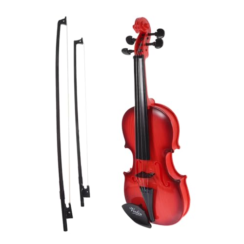 Milisten Violine Anfänger Violine Kinderinstrumente musikspielzeug musikalisches Anfänger-Geigenspielzeug für Kindergeige für anfänger Plastik Light Brown von Milisten