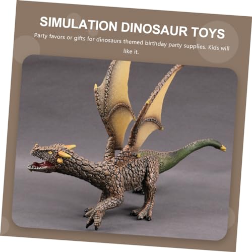 Milisten Vivid Simuliertes Dinosaurier Modell Kinderspielzeug Animal Figur Dekoration für Tisch Regal Schlafzimmer Geburtstagsgeschenk Lernspielzeug von Milisten