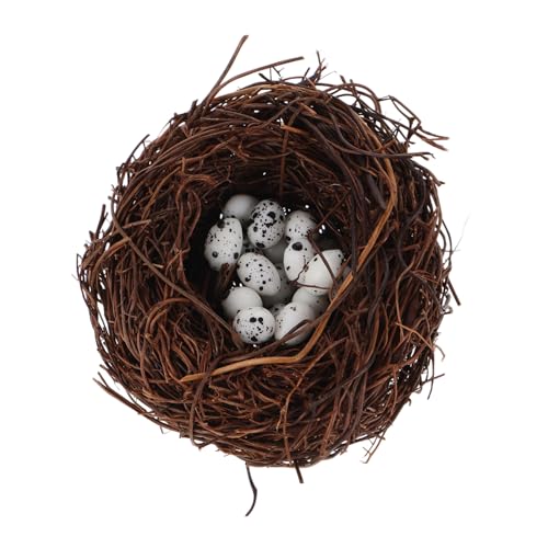 Milisten Vogel -Nest -Vogel -Eierdekoration Vogelnest Dekoration Mini-Vogeleier Hofvogelnest Vögel Nest Decor Künstliche Eier zur Dekoration Papageienbrutnest Vogelnest basteln Holz Kaffee Milisten Vogel -Nest -Vogel -Eierdekoration Vogelnest Dekoration Mini-Vogeleier Hofvogelnest Vögel Nest Decor Künstliche Eier zur Dekoration Papageienbrutnest Vogelnest basteln Holz Kaffee von Milisten
