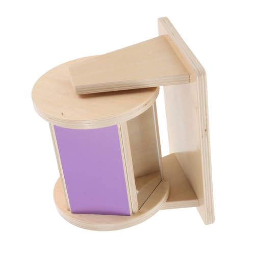 Milisten Vorschulspielzeug Trommel Montessori-spinntrommel Montessori-Trommel Babyspielzeug Mit Drehender Trommel Trommeln Für Babys Mit Rotierender Trommel Holz von Milisten