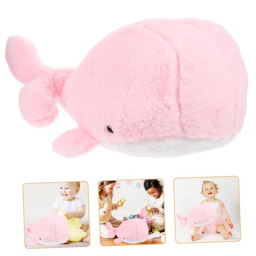 Milisten Walpuppe Cartoon-Puppe Cartoon-Wal-Puppe Kinderspielzeug Puppe in Walform Walspielzeug für Kleinkinder Stofftierspielzeug Getled Plush Toy Plüsch Rosa von Milisten